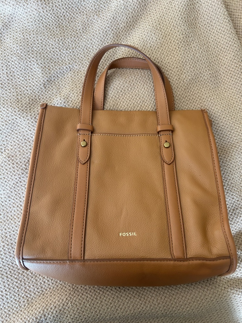 Fossil Kingston Satchel with Gold Hardware
